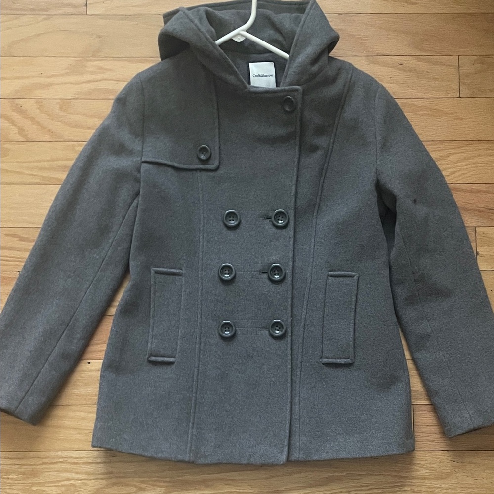 Croft & Barrow Kids Gray Peacoat
